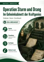 Vorschau - Stundenentwürfe - Operation Sturm und Drang – Literarischer Escape Room zu Goethe, Schiller und Geniezeit - Deckblatt