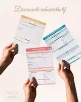 Aperçu - Outils du professeur - Fiches : suivi de scolarité - urgence - renseignements - Page de couverture