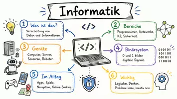 Vorschau - Arbeitsblätter - Lernposter + Arbeitsblatt "Informatik" + Onlineübung & MP3 + Mindmap + Infografik - Seite 2
