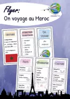 Vorschau - Arbeitsblätter - Flyer - On voyage au Maroc - Deckblatt