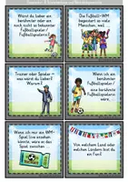 Vorschau - Aufgabenkarten - Fußball-WM 2026 Gesprächsanlässe Schreibanlässe Nachdenkgespräche 2. 3. 4. 5. 6. Klasse Weltmeisterschaft Deutsch Sachunterricht Ethik Religion fachübergreifend Fach Glück #weltmeisterlichematerialien2026 - Seite 1