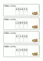 Vista previa - Refuerzo / NEE / Materiales de apoyo - Coordenadas - Palabras Secretas - página 3