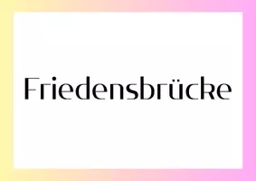 Vorschau - Anderer Materialtyp - Friedensbrücke - Deckblatt