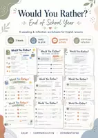 Vorschau - Arbeitsblätter - End of School Year Would You Rather? – 9 Speaking Activities für Englisch für das Schuljahresende - Deckblatt