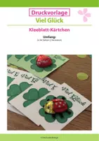 Vorschau - Anderer Materialtyp - Prüfung: Viel Glück - Kleeblatt-Kärtchen - Deckblatt