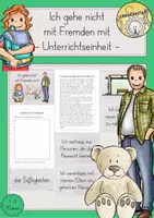 Vorschau - Stundenentwürfe - Ich gehe nicht mit Fremden mit Unterrichtseinheit - Deckblatt