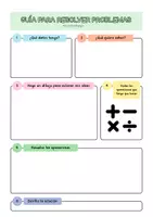 Vista previa - Hojas de trabajo - GUÍA VISUAL PARA RESOLVER PROBLEMAS MATEMÁTICOS - Portada