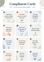 Vorschau - Arbeitsblätter - Englisch Compliment Cards – 18 Sets Komplimentekarten - Seite 2