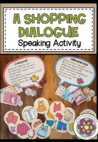 Vorschau - Stationenlernen - Shopping - A dialogue (Differenziert) + Spielgeld - Deckblatt