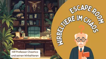 Vorschau - Arbeitsblätter - Escape Room - Wirbeltiere und ihre Merkmale - Deckblatt