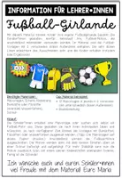 Vorschau - Mal- und Bastelvorlagen - Fußball-Girlande - Bastelprojekt - Seite 1