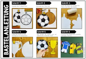 Vorschau - Mal- und Bastelvorlagen - Fußball-Girlande - Bastelprojekt - Seite 2