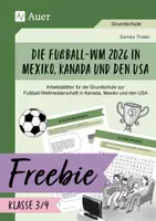 Vorschau - Arbeitsblätter - Die Fußball-WM 2026 in Mexiko, Kanada und den USA - Deckblatt