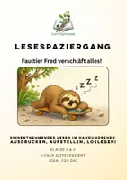 Vorschau - Arbeitsblätter - Wachsendes Materialpaket: Motivierende Lesespaziergänge für Klasse 1 & 2 & DaZ - Seite 1