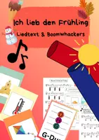 Vorschau - Arbeitsblätter - Ich lieb den Frühling - Liedtext & Boomwhackers - Deckblatt