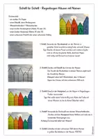 Vorschau - Mal- und Bastelvorlagen - Kunst: REGENBOGEN-Häuser mit Namen - Deckblatt