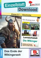 Vorschau - Arbeitsblätter - Das Ende der Wikingerzeit | Geschichte Sekundarstufe Klasse 5-7 | Arbeitsblätter, Kopiervorlagen, Freiarbeit mit Lösungen - Deckblatt