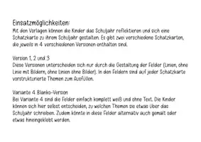 Vorschau - Anderer Materialtyp - Schuljahr reflektieren auf Schatzkarten - Seite 1