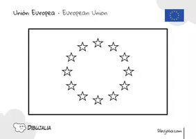 Vista previa - Manualidades / Dibujos para colorear - Banderas de los Países de la Unión Europea para colorear - página 3