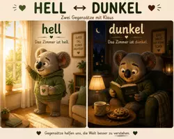 Vorschau - Poster - A1 Deutsch - Gegensätze mit Klaus | 8 Adjektivpaare mit Illustrationen - Seite 3