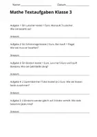 Vorschau - Stundenentwürfe - Mathe Textaufgaben Klasse 3 – Süßigkeiten kaufen (30 Aufgaben mit Lösungen) - Seite 3