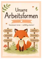 Vorschau - Präsentationen/Tafelbilder - Arbeits- und Sozialformen_Transparenz_Fuchsklasse - Deckblatt