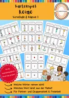 Vorschau - Fördermaterial/Inklusion - Welches Wort passt nicht dazu: Kartenspiel Reime - Deckblatt