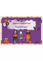 Vorschau - Bildkarten - Abschreibkartei - Halloween (Klasse 2-4) - Seite 2