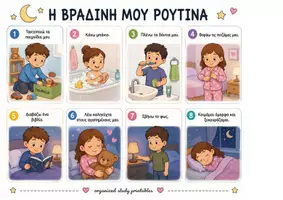 Προεπισκόπηση - Πλάνο μαθήματος / Υλικό για τον εκπαιδευτικό - Η βραδινή μου ρουτίνα μετά απο μια δύσκολη μέρα! - Σελίδα 3