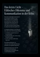 Vorschau - Arbeitsblätter - Das letzte Licht – Ethisches Dilemma und Kommunikation in der Krise - Deckblatt