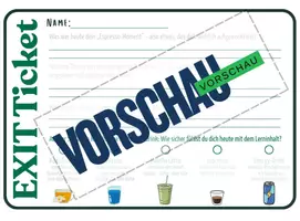 Vorschau - Arbeitsblätter - Exit-Ticket-Café-Edition - Deckblatt