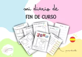 Vista previa - Manualidades / Dibujos para colorear - MI DIARIO DE FIN DE CURSO - Portada