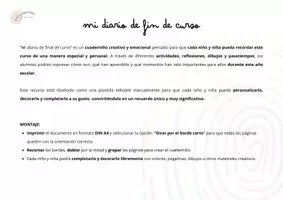 Vista previa - Manualidades / Dibujos para colorear - MI DIARIO DE FIN DE CURSO - página 1