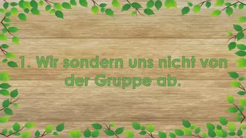 Vorschau - Bildkarten - Die 10 grünen Regeln für das Verhalten im Wald - Seite 1