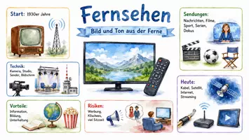 Vorschau - Arbeitsblätter - Arbeitsblatt zum Thema "Fernsehen" + Onlineübung & MP3 + Infografik - Seite 2