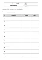 Vorschau - Arbeitsblätter - Arbeitsablaufplan für Werkstücke – Vorlage Technik - Deckblatt