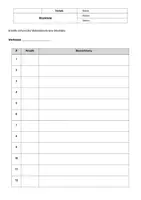 Vorschau - Arbeitsblätter - Stückliste für Werkstücke – Vorlage Technik - Deckblatt
