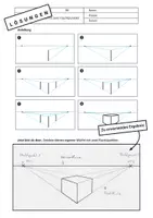 Vorschau - Arbeitsblätter - Übereckperspektive einfach zeichnen – Anleitung & Übung | BK - Deckblatt
