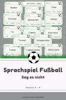 Vorschau - Spiele - Sag es nicht! – Thema Fußball | Sprachspiel Deutsch | Wortschatz & Sprechen - Deckblatt