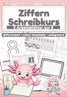 Vorschau - Arbeitsblätter - Ziffern schreiben die 8 - Ziffernschreibkurs - Deckblatt