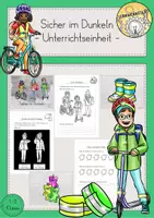 Vorschau - Stundenentwürfe - Sicher im Dunkeln Unterrichtseinheit - Deckblatt