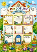 Vorschau - Arbeitsblätter - Reflexion - Schuljahresende (schwarz-weiß, bunt) - Seite 1