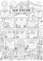 Vorschau - Arbeitsblätter - Reflexion - Schuljahresende (schwarz-weiß, bunt) - Seite 2