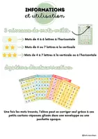 Aperçu - Jeux - Mots mêlés du printemps et de l’été – GS | 3 niveaux - Page 1