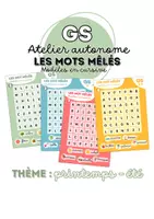 Aperçu - Jeux - Mots mêlés du printemps et de l’été – GS | 3 niveaux - Page de couverture