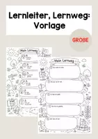 Vorschau - Arbeitsblätter - Lernweg, Lernleiter: allgemeine Vorlage - Deckblatt