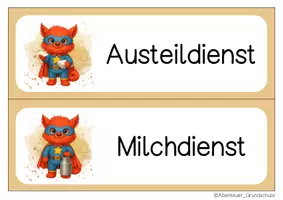Vorschau - Bildkarten - Monsterklasse Klassendienste Klassentier Monster - Seite 3