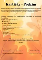 Náhled - Podzimní kartičky pro děti | 32 obrázkových kartiček - boční 1
