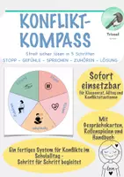 Vorschau - Unterrichtsreihen - Konflikt Kompass - Das komplette System zur Konfliktlösung in der Grundschule - Deckblatt