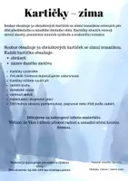 Náhled - Zimní kartičky pro děti | 32 obrázkových kartiček - boční 1